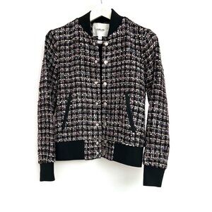 CHRLDR tweed boucle varsity jacket